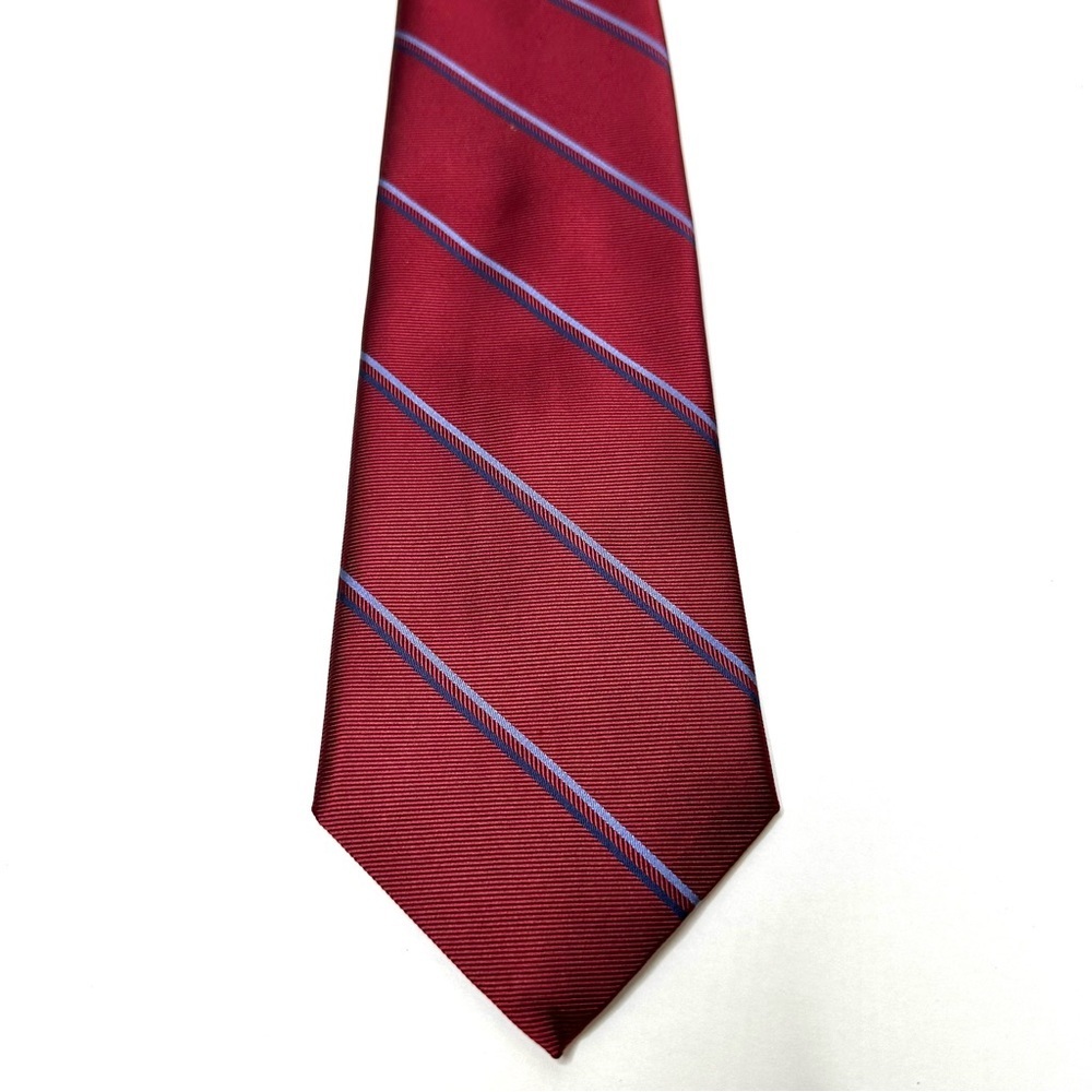 Mens Tie Brooks Brothers Stain Resistant Silk Necktie Woven Italy Made USA